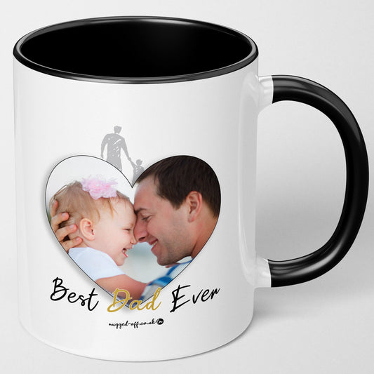 FREE DELIVERY - Best Dad Ever Gifts for him, Personalised Photo Mug - Gift for Fathers Day, Dad Birthday Lovely Present for Dad