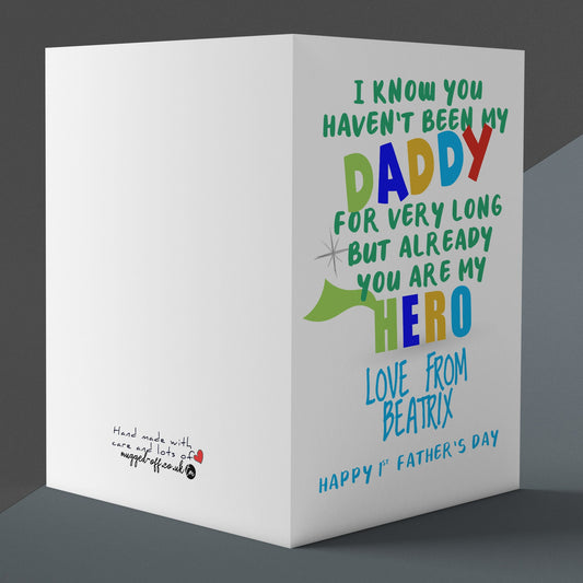 Dad Card Fathers Day Card - First Father's Day Card - First Fathers Day Cards - First Father's Day Card - Daddy Fathers Day Card - Dad Card
