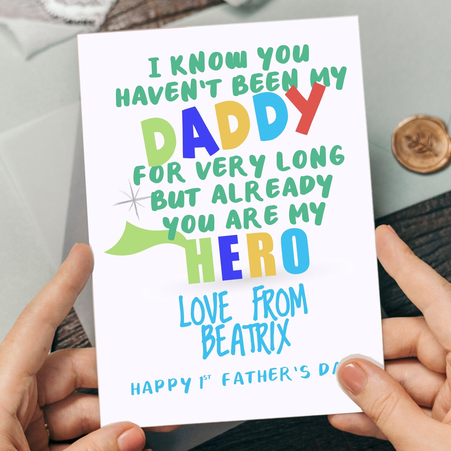 Dad Card Fathers Day Card - First Father's Day Card - First Fathers Day Cards - First Father's Day Card - Daddy Fathers Day Card - Dad Card