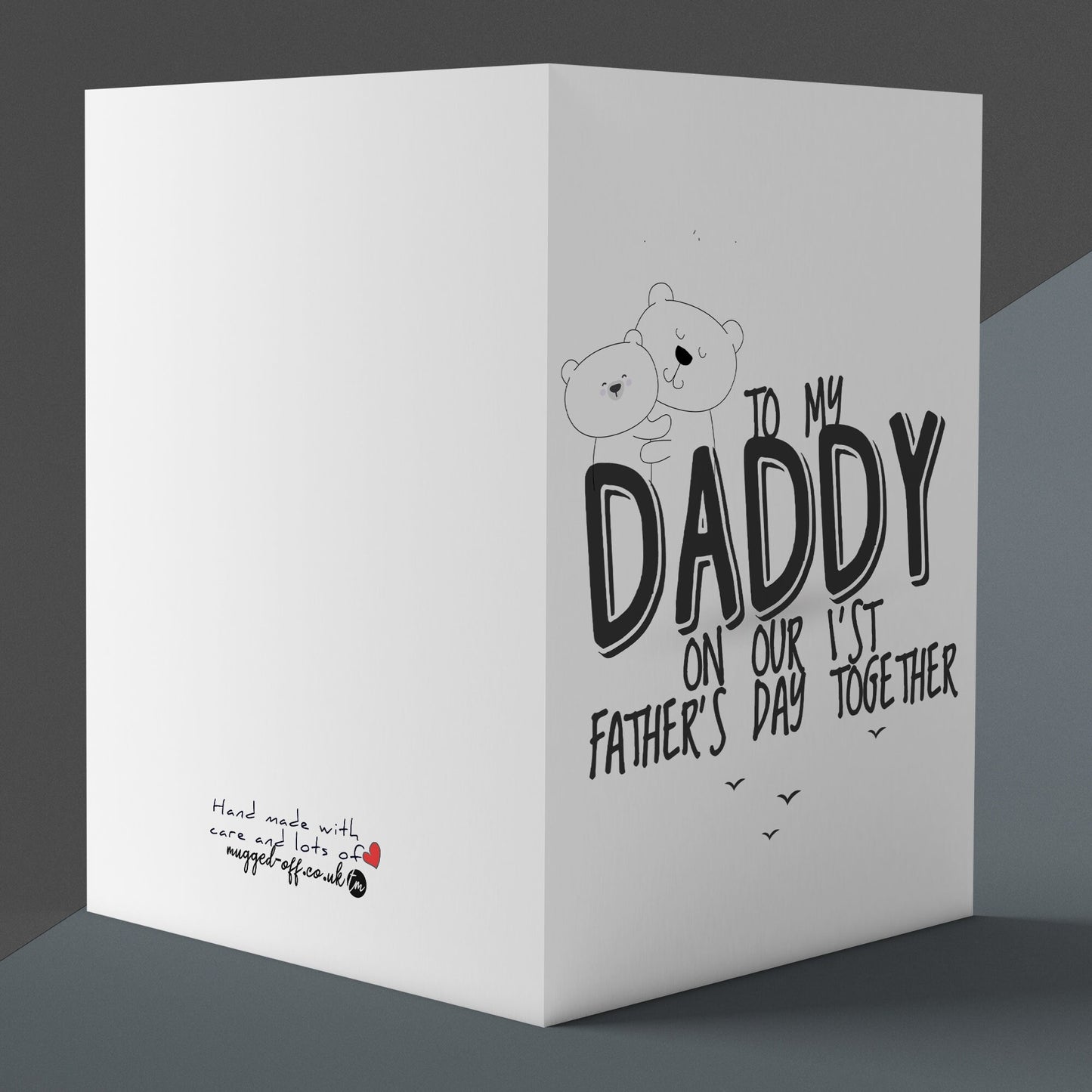 First Father's Day As My Daddy Card, 1st Fathers Day Card, Daddy, Grandad, Dad, Grandpa, Baby First Fathers Day Card From Newborn