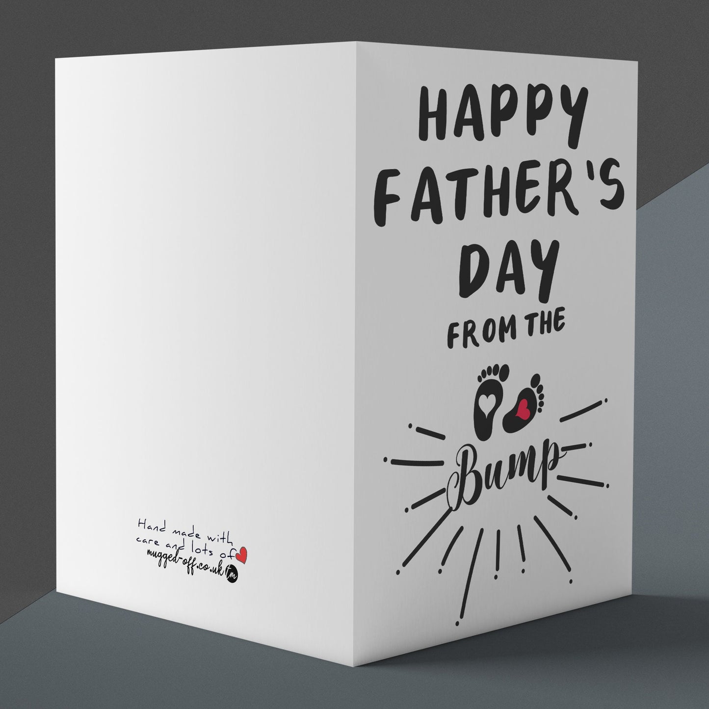 Dad To Be Card Happy Fathers Day From The Bump Card Dad to be
