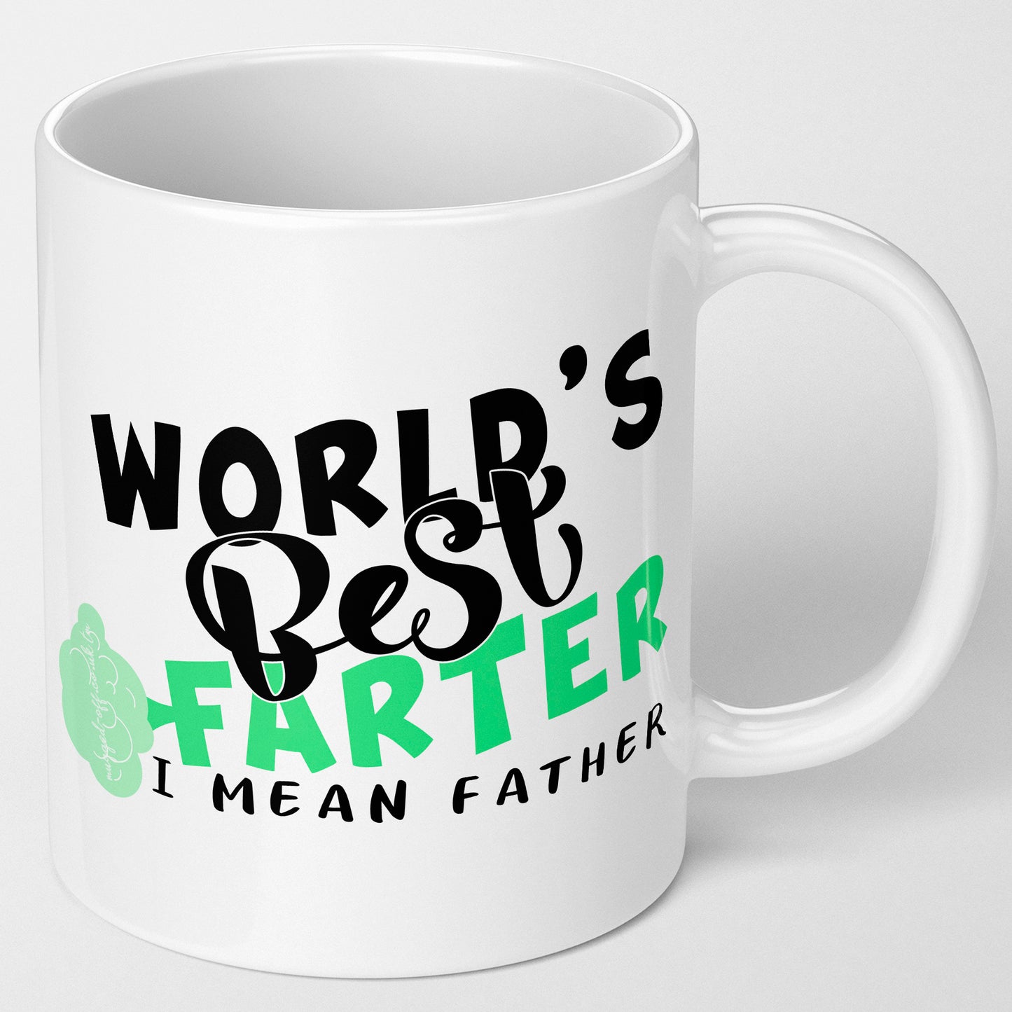 Dad Mug - Worlds best farter I mean father, Fathers Day Gifts